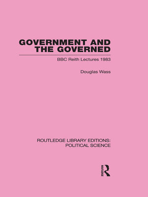 cover image of Government and the Governed